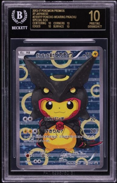 Poncho-Pikachu-Rayquaza-231-XY-P-Promo-Pokémon-Karte-Japan-BGS-10-Black-Label