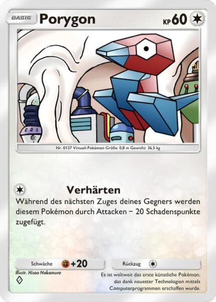 Porygon-056-069-B1a-Feuerrote-Flammen-Pokémon-Karte-Deutsch