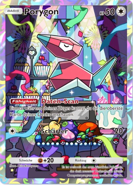 Porygon-249-Pokémon-TCG-Sammelkartenspiel-Pocket-Unschlagbare-Gene-Digitale-Full-Art-Karte