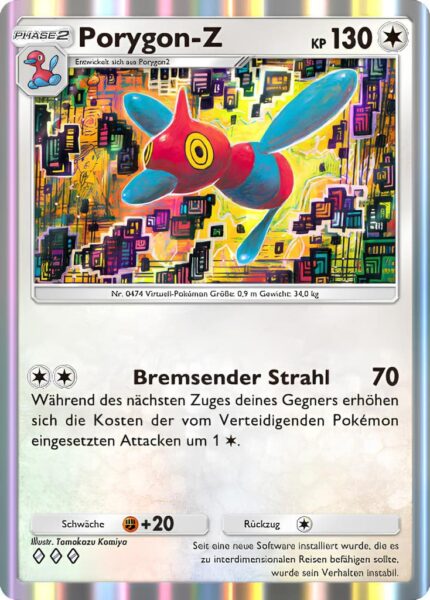 Porygon-Z-137-161-Weisheit-von-Meer-und-Himmel-A4-Pokémon-TCG-Sammelkartenspiel-Pocket-Karte