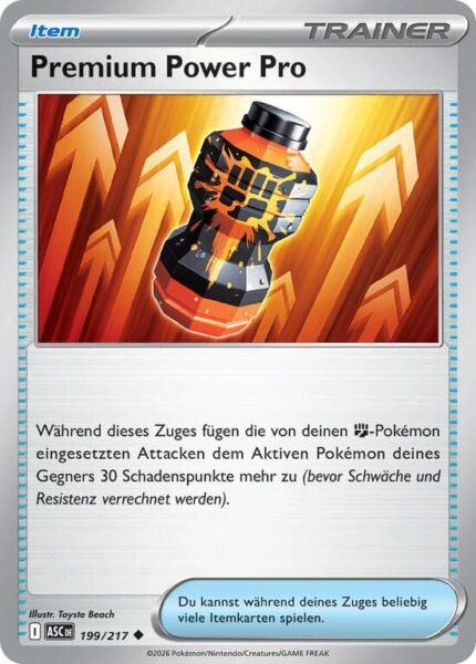 Premium-Power-Pro-199-217-ASC-Erhabene-Helden-Pokémon-Karte-Deutsch