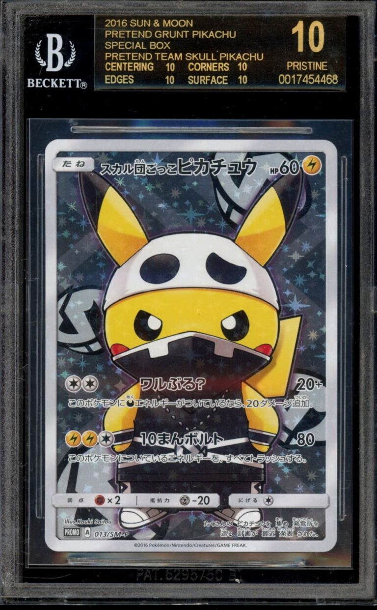 Pretend-Grunt-Pikachu-Team-Skull-013-SM-P-Promo-Pokémon-Karte-Japan-BGS-10-Black-Label