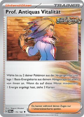 Prof-Antiquas-Vitalität_PAR-DE-170-182_Paradox-Rift-Paradoxrift_Vergangenheit_Pokémon-Karte_Deutsch