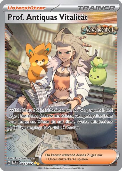 Prof-Antiquas-Vitalität_Paradoxrift_256-182_Special-Illustration-Rare-Pokémon-Karte_Deutsch-Paradox-Rift