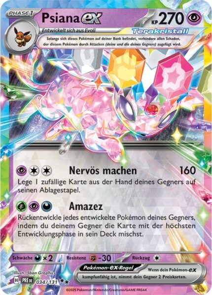 Psiana-ex-034-131-Prismatische-Entwicklungen-Pokémon-Karte-Deutsch-Karmesin-Purpur-TCG-Sammelkartenspiel