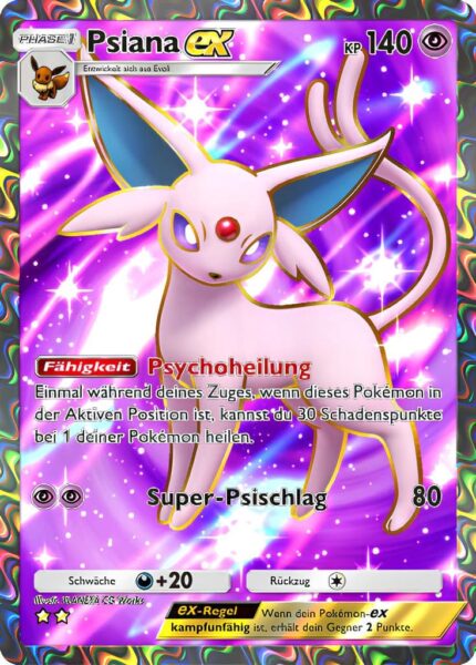 Psiana-ex-190-161-Weisheit-von-Meer-und-Himmel-A4-Pokémon-TCG-Sammelkartenspiel-Pocket-Karte
