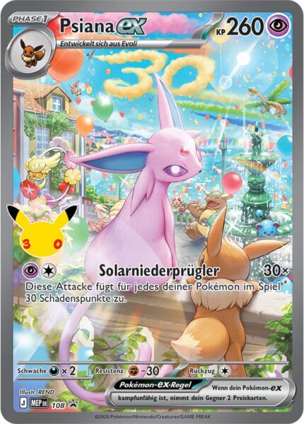 Psiana-ex-MEP-108-30-Jahre-Promo-Pokémon-Karte-Deutsch