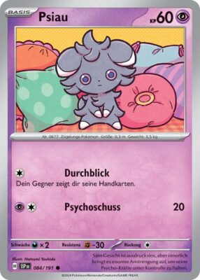 Psiau-084-191-SSP-DE-Karmesin-Purpur-Stürmische-Funken-Pokémon-Karte-Deutsch-TCG