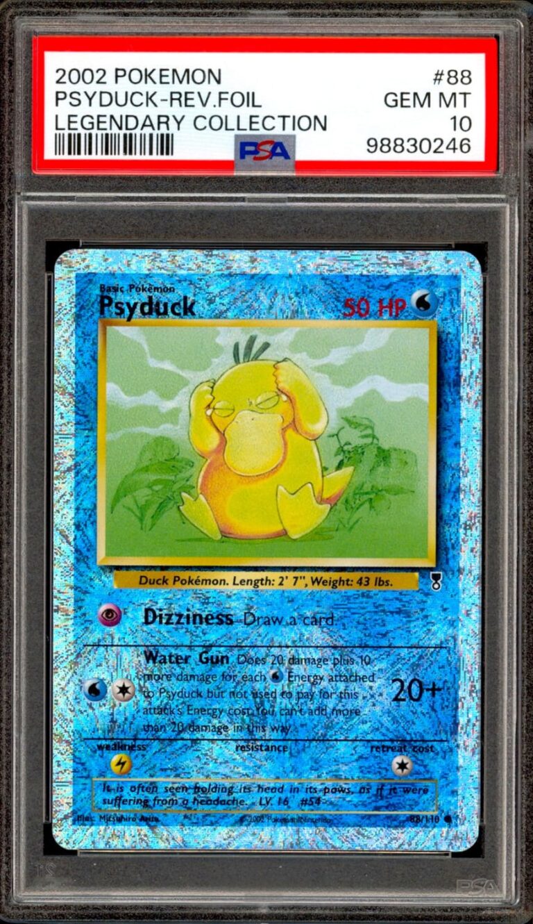 Psyduck-Enton-88-110-Legendary-Collection-Reverse-Holo-Pokémon-Karte-PSA-10