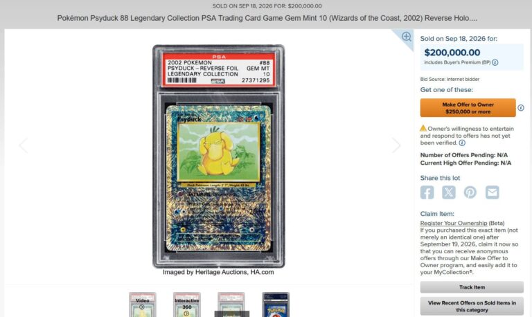 Psyduck-Enton-88-110-Legendary-Collection-Reverse-Holo-Pokemon-Karte-PSA-10-Englisch-Preis-Wert-September-2026