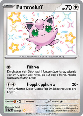 Pummeluff_198-091_PAF-DE_Shiny_Schillernd_Paldeas-Schicksale_Pokémon-Karte_Deutsch