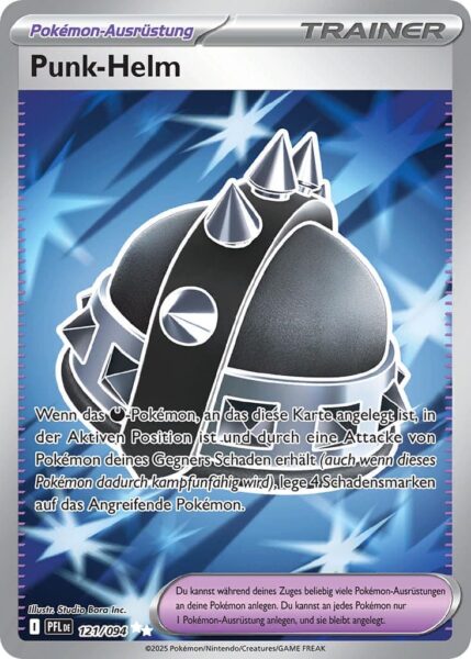 Punk-Helm-121-094-PFL-DE-Fatale-Flammen-Full-Art-Pokémon-Karte-Deutsch