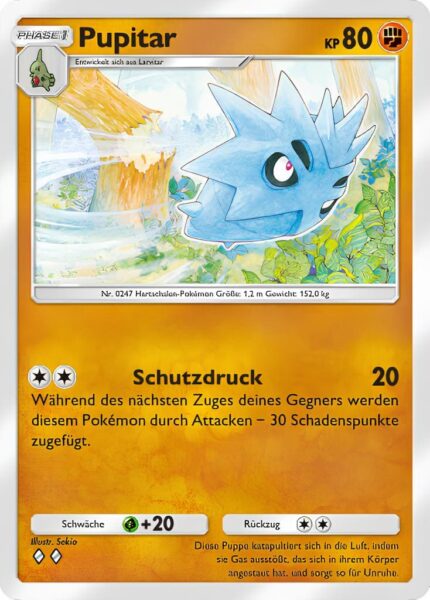 Pupitar-104-161-Weisheit-von-Meer-und-Himmel-A4-Pokémon-TCG-Sammelkartenspiel-Pocket-Karte
