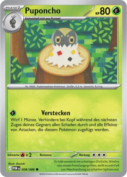 Puponcho-008-088-Optimale-Ordnung-Pokémon-Karte-Deutsch
