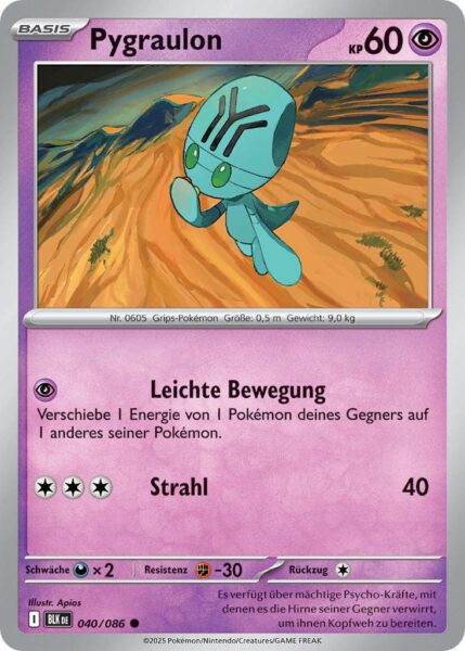 Pygraulon-040-086-BLK-DE-Schwarze-Blitze-Pokémon-Karte-Karmesin-Purpur-Deutsch