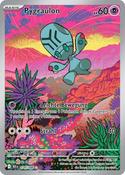 Pygraulon-120-086-BLK-DE-Schwarze-Blitze-Illustration-Rare-Pokémon-Karte-Karmesin-Purpur-Deutsch