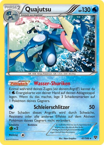 Quajutsu-41-146-XY-Basis-Set-Pokémon-Karte-Deutsch