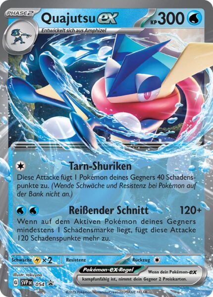 Quajutsu-ex-SVP-DE-054-Pokémon-Promo-Karte-TCG-Sammelkartenspiel-Deutsch
