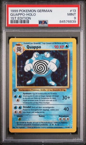 Quappo_Base-Basis-Set_1st-Edition_13-102_Pokémon-Karte_PSA