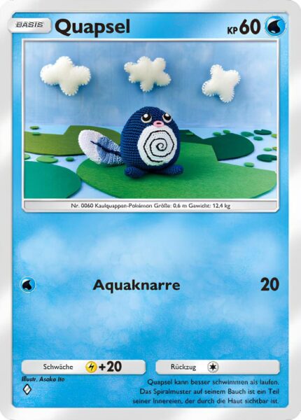 Quapsel-038-161-Weisheit-von-Meer-und-Himmel-A4-Pokémon-TCG-Sammelkartenspiel-Pocket-Karte