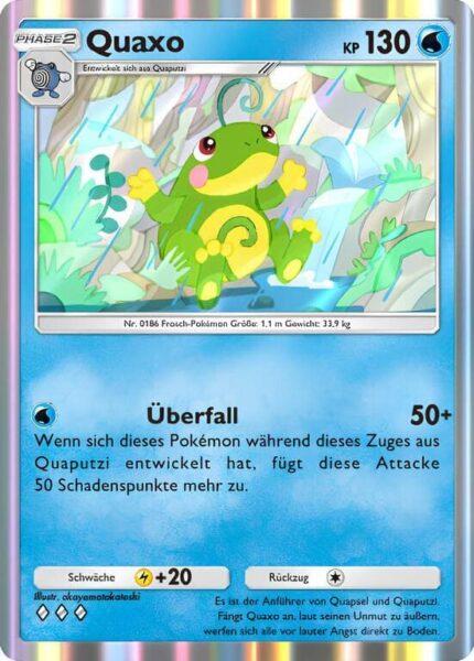 Quaxo-035-155-B3-Pulsierende-Aura-Pokémon-TCG-Sammelkartenspiel-Pocket-Karte-Deutsch