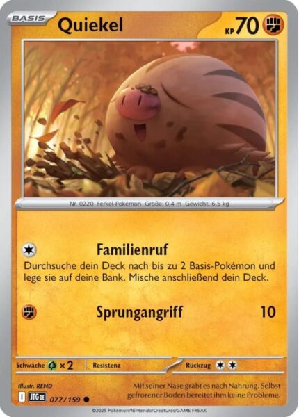 Quiekel-JTG-DE-077-159-Karmesin-Purpur-Reisegefährten-Pokémon-Karte-Deutsch