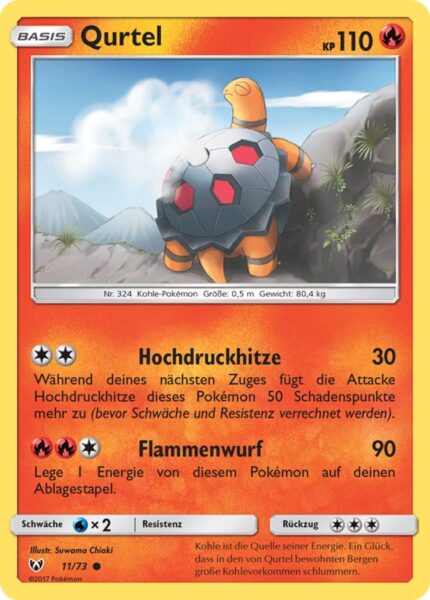 Qurtel-11-73-Schimmernde-Legenden-Pokémon-Karte-Deutsch-TCG-Sammelkartenspiel