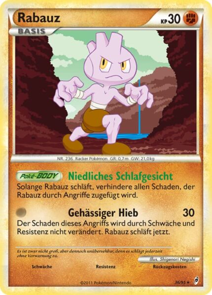 Rabautz-36-95-Ruf-der-Legenden-Pokémon-Karte-Deutsch-TCG-Sammelkartenspiel