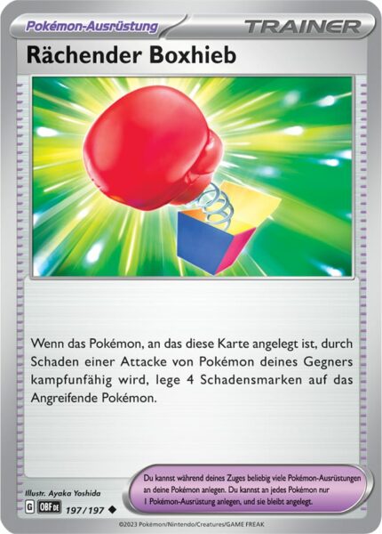 Rächender-Boxhieb_197-197_OBF_Obsidianflammen_Obsidian-Flames_Pokémon-Karte_Deutsch