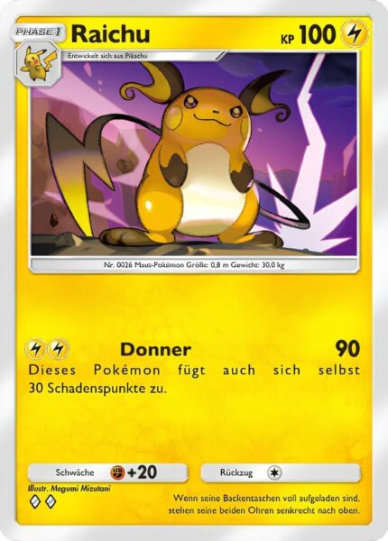 Raichu-023-069-B2b-Mega-Schillern-Pokémon-TCG-Sammelkartenspiel-Pocket-Karte-Deutsch