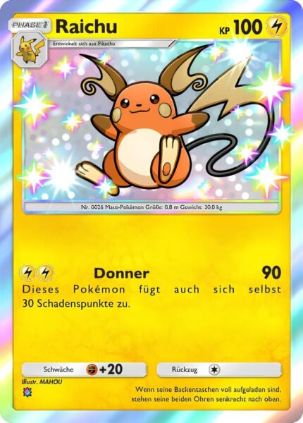 Raichu-097-069-B2b-Mega-Schillern-Pokémon-TCG-Sammelkartenspiel-Pocket-Karte-Deutsch