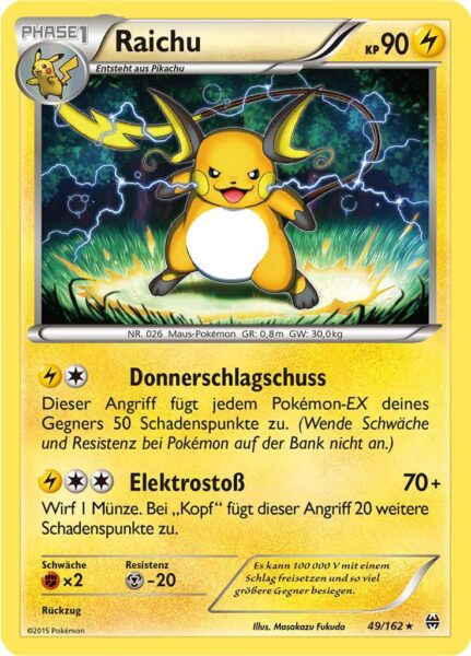 Raichu-49-162-XY-TURBOstart-Pokémon-Karte-Deutsch