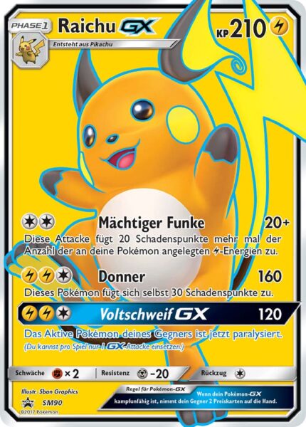 Raichu-GX-SM90-Black-Star-Promo-Pokémon-Schimmernde-Legenden