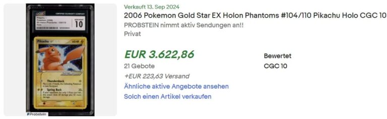 Raichu-Goldstar-EX-Holon-Phantoms-CGC-10-Top-Verkäufe-Höchstpreise-ebay-2024