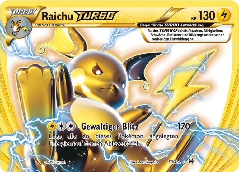 Raichu-TURBO-50-162-XY-TURBOstart-Pokémon-Karte-Deutsch-1