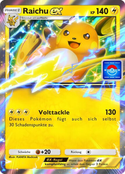 Raichu-ex-112-P-A-Promo-Karte-Pokémon-TCG-Sammelkartenspiel-Pocket-Deutsch