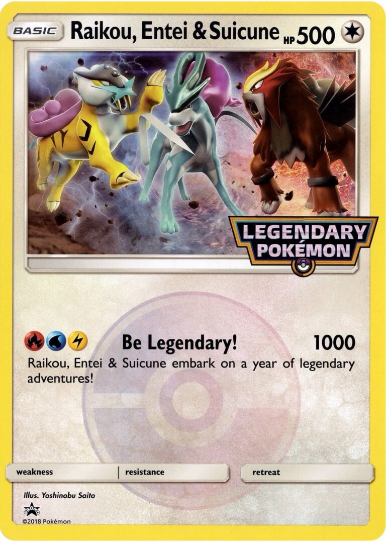 Raikou-Entein-Suicune-Legendary-Pokémon-Promo-Karte-Jumbo-XXL-TCG-Sammelkartenspiel