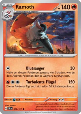 Ramoth-025-191-SSP-DE-Karmesin-Purpur-Stürmische-Funken-Pokémon-Karte-Deutsch-TCG