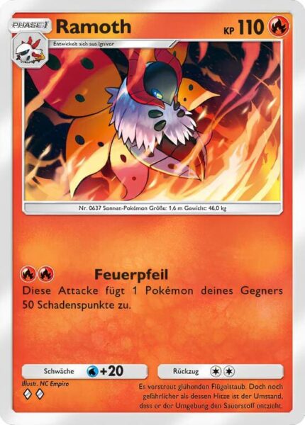 Ramoth-032-155-B3-Pulsierende-Aura-Pokémon-TCG-Sammelkartenspiel-Pocket-Karte-Deutsch