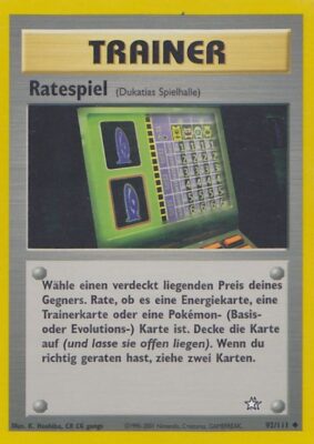 Ratespiel_92-111_Neo-Genesis_Pokémon-Karte_Deutsch