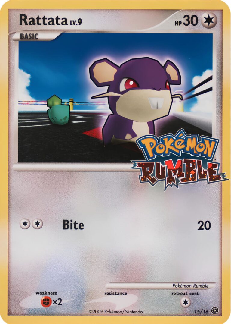 Rattata-Rattfratz-15-16-Pokémon-Rumble-Karte-Holo-TCG-Sammelkartenspiel-2009