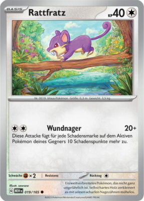 Rattfratz_019-165-Pokémon-Karmesin-Purpur-151-MEW-DE-Pokémon-Karte-Karten-Deutsch