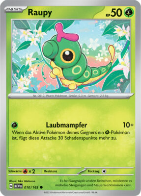 Raupy_010-165-Pokémon-Karmesin-Purpur-151-MEW-DE-Pokémon-Karte-Karten-Deutsch