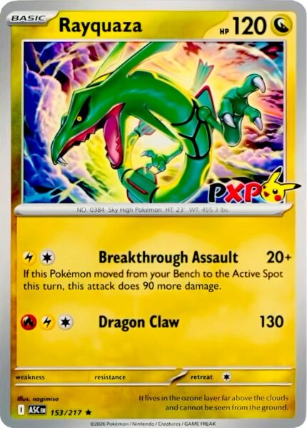 Rayquaza-153-217-PokémonXP-Promo-Karte-Englisch-Worlds-2026-TCG