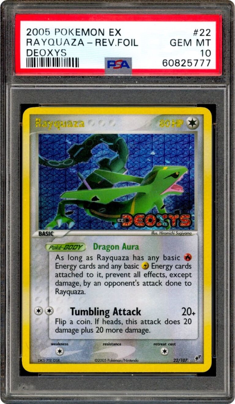 Rayquaza-22-107-EX-Deoxys-Reverse-Holo-Pokémon-Karte-PSA-10-Englisch