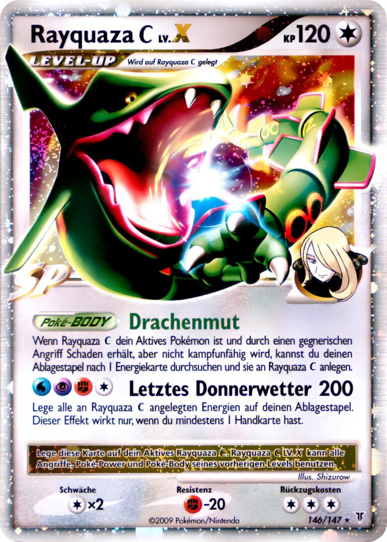Rayquaza-C-L.VX.-146-147-Platin-Ultimative-Sieger-Pokémon-Karte-Deutsch