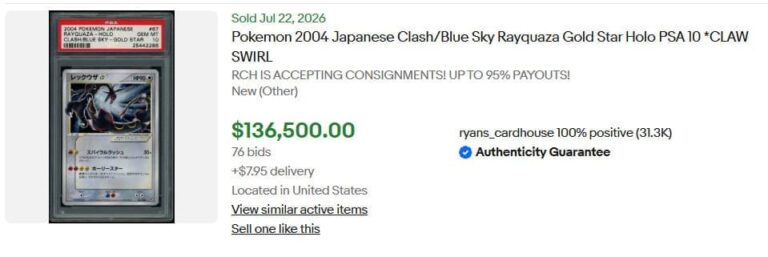 Rayquaza-Goldstar-067-082-Clash-of-the-Blue-Sky-Unlimited-PSA-10-Pokémon-Karte-Japan-Preis-Wert-Juli-2026