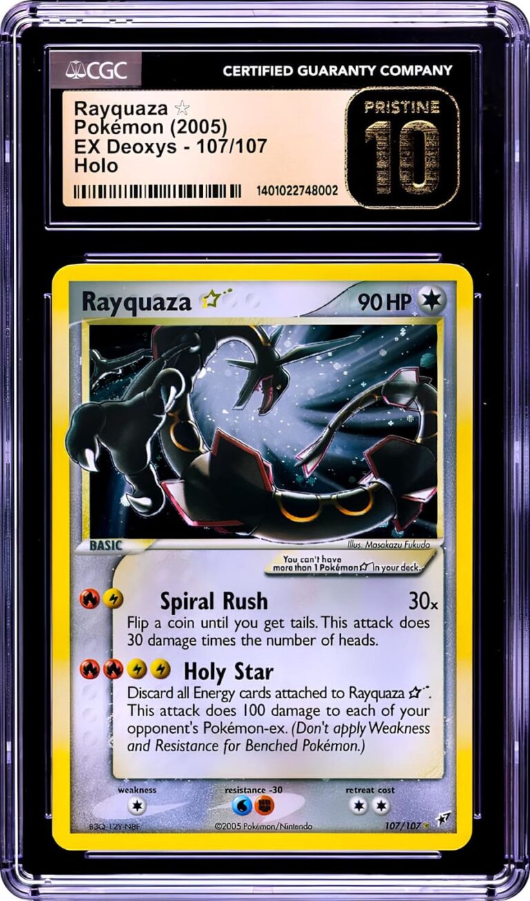 Rayquaza-Goldstar-107-EX-Deoxys-Pokemon-Karte-CGC-Pristine-10-Englisch-2005