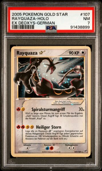 Rayquaza-Goldstar-107-EX-Deoxys-Pokémon-Karte-Deutsch-PSA-7