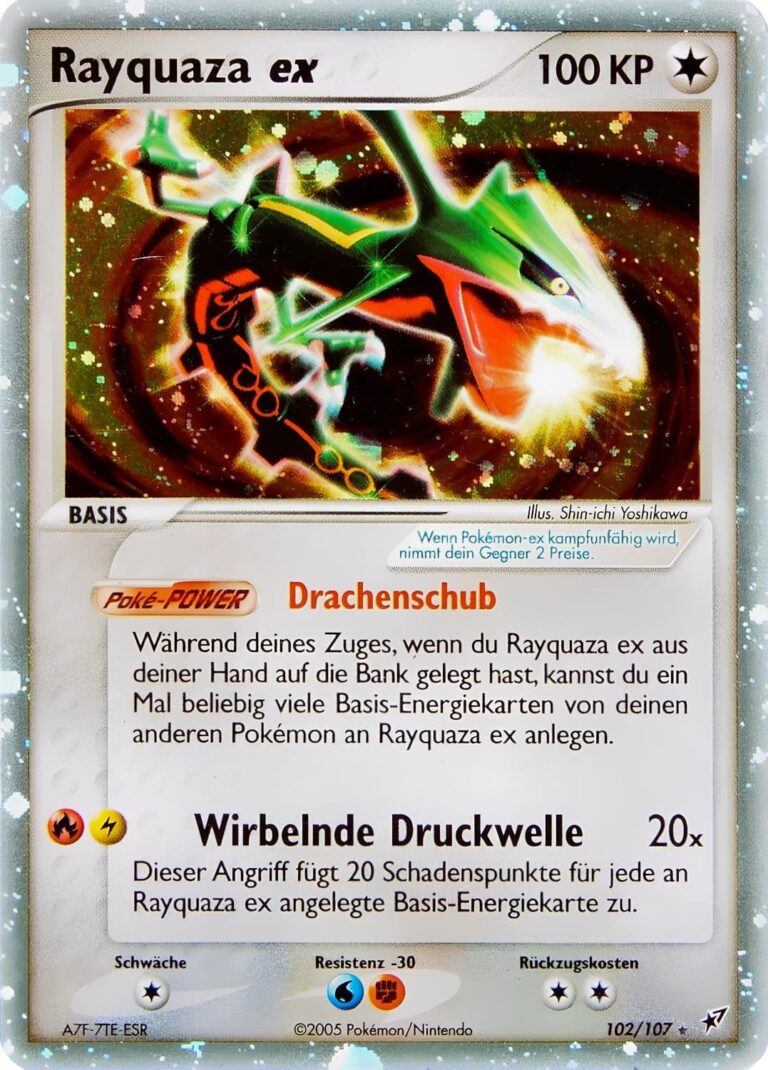 Rayquaza-ex-102-107-EX-Deoxys-Pokémon-Karte-Deutsch-TCG